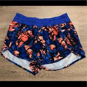 Floral lululemon shorts